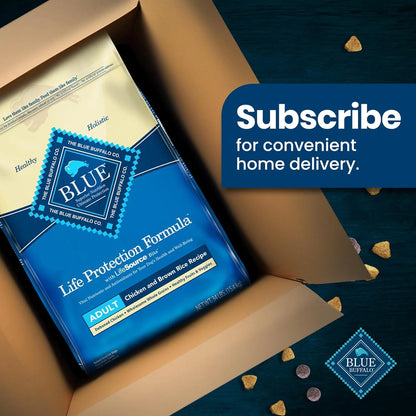 Blue Buffalo Life Protection Adult Dog Food – Chicken & Brown Rice, 30 lb