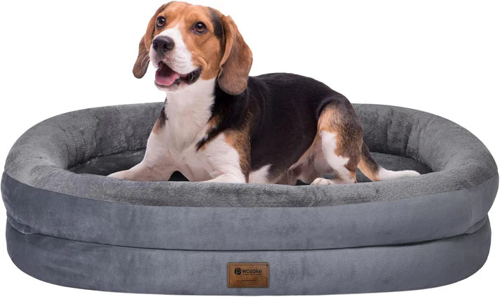 Orthopedic Memory Foam Dog Bed – Waterproof, Washable with Bolsters for Large Dogs