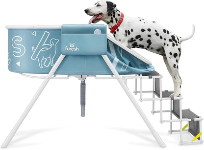 Furesh Big Dipper Foldable Dog Bath with Stairs – Elevated Pet Wash Station